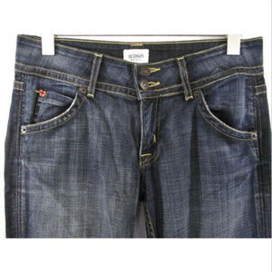 Hudson Triangle Flap Stretch Bootcut Blue Jeans
